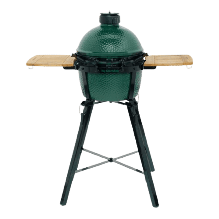 Big Green Egg MiniMax + Portable Nest + Zijplankjes achterkant