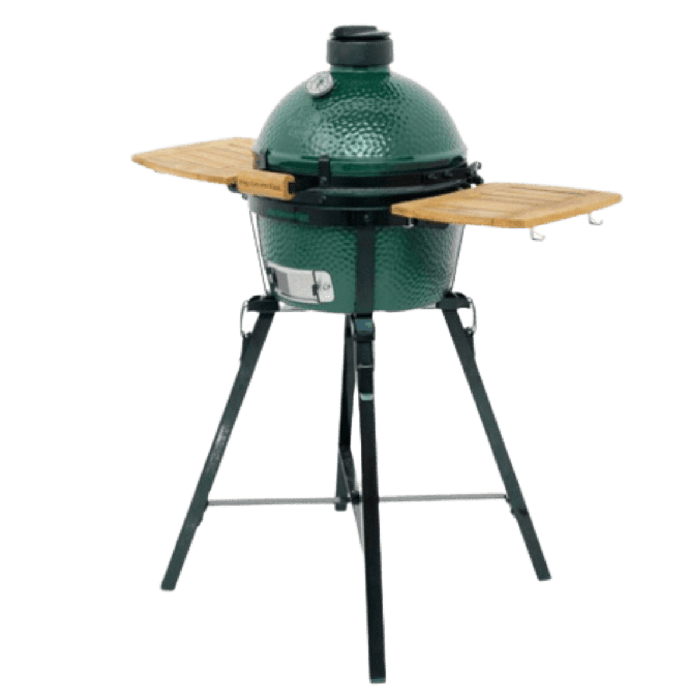 Big Green Egg MiniMax + Portable Nest + Zijplankjes zijkant