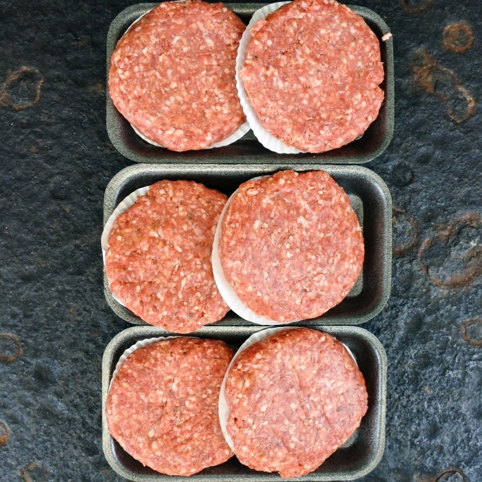 Hamburgers (3x 2x150 gram)