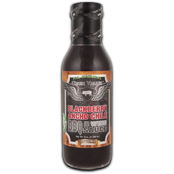 Croix Valley Blackberry Ancho Chile BBQ Wing Sauce -fles 354g