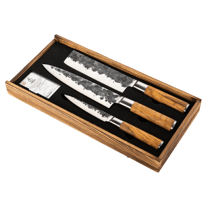 Forged Olive 3-delig messenset