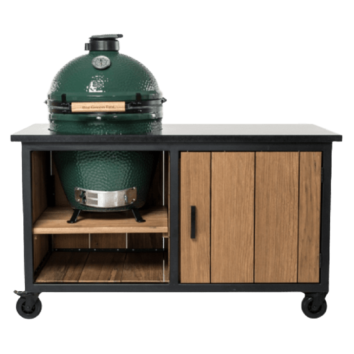 Fraaii Stalen Tafel Fraké Storage + Graniet Werkblad