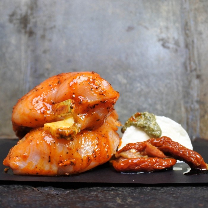 Kip Cordon Bleu Scharrel met mozzarella, zontomaat & pesto