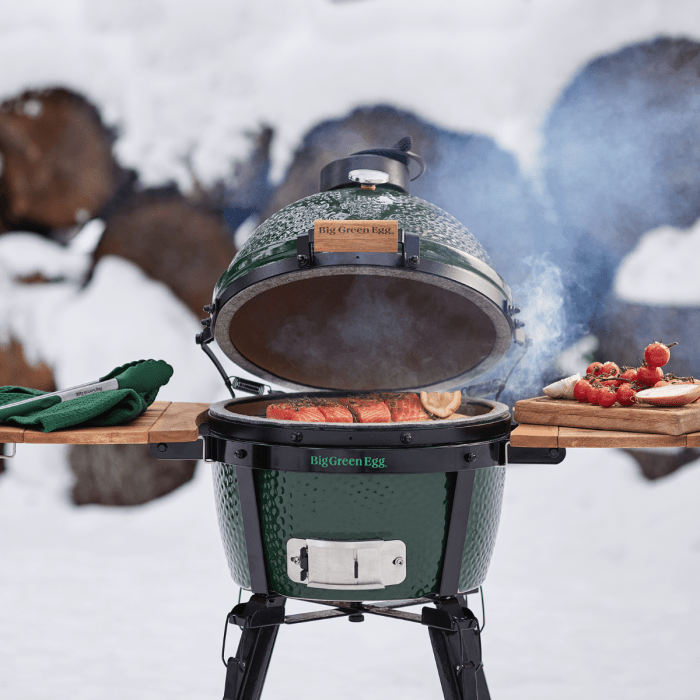Big Green Egg MiniMax + Portable Nest + Zijplankjes 