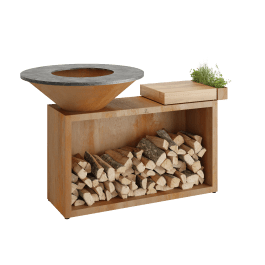 OFYR Island Corten Teak Hout 85