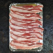 2mm Shabu buikspek / porkbelly Iberico -ca. 200 gram 2mm slices