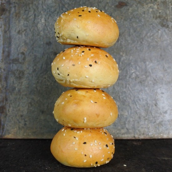 Mini burgerbun brioche white