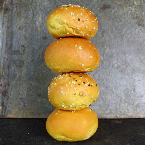 Mini burgerbun brioche yellow