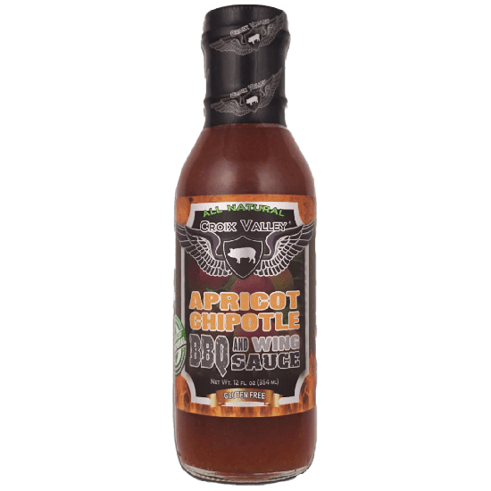 Croix Valley Apricot Chipotle BBQ & Wing Sauce -fles 354g