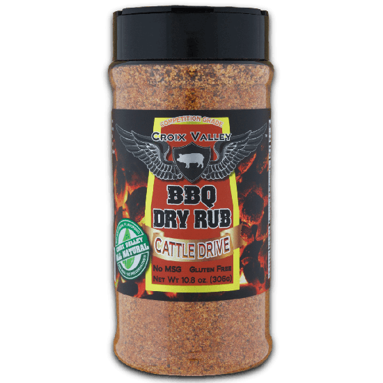 Croix Valley Cattle Drive BBQ Dry Rub -strooibus 306g