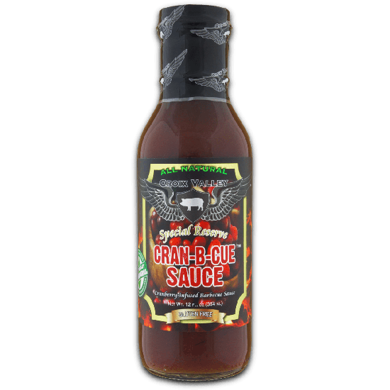 Croix Valley Cran B Cue Sauce -fles 354g