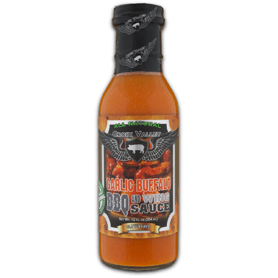 Croix Valley Garlic Buffalo BBQ & Wing Sauce -fles 354g