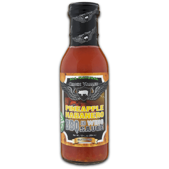 Croix Valley Pineapple Habanero BBQ & Wing Sauce -fles 354g