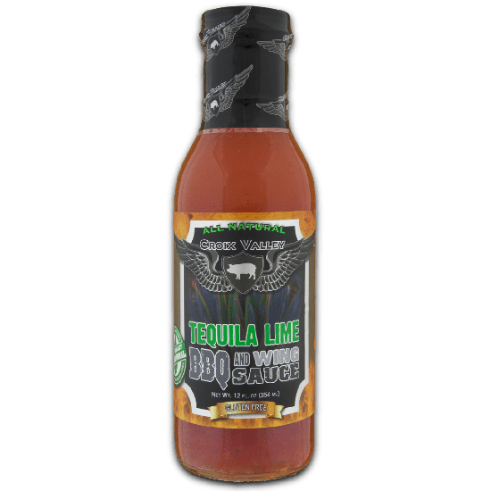 Croix Valley Tequila Lime BBQ & Wings Sauce -fles 354g