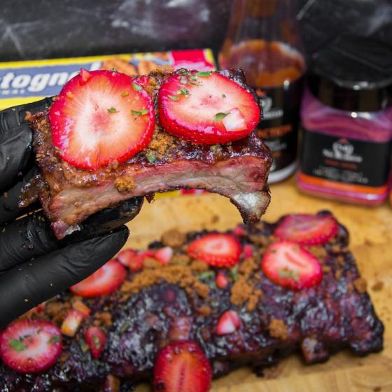 Strawberry Bastogne spareribs